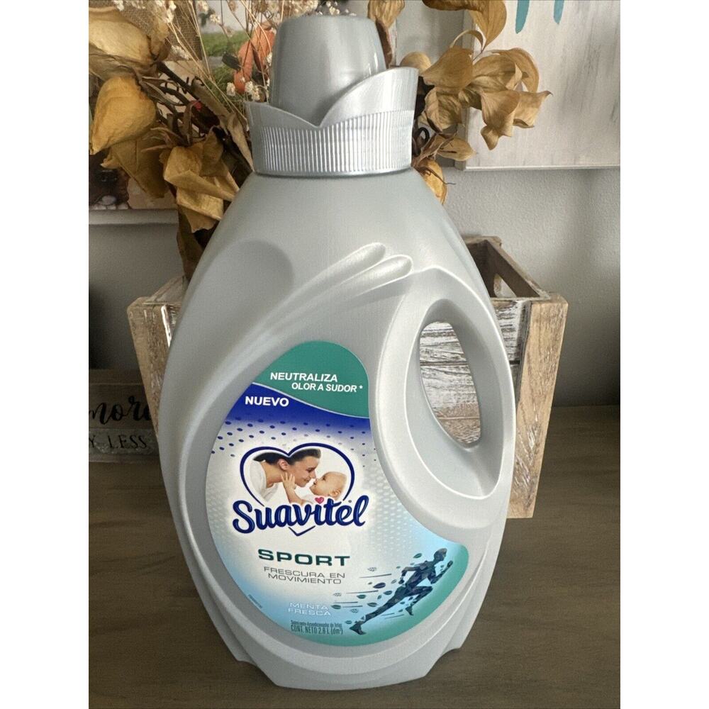 Suavitel Fabric Conditioner Sport, Fresh Mint, 95 Oz, Rare